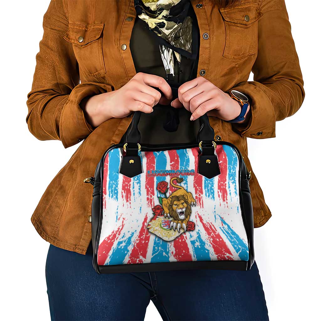Luxembourg Shoulder Handbag Red Lion With Coat Of Arms DT05