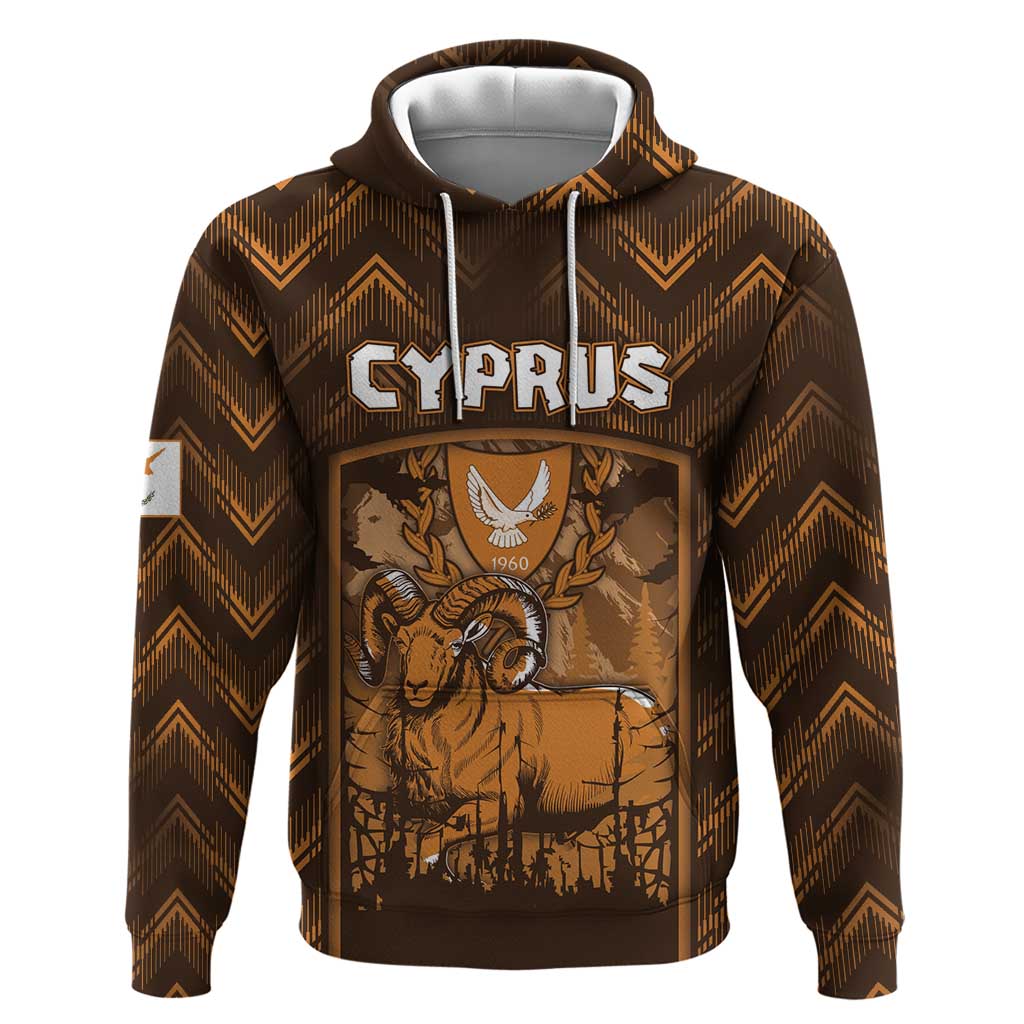 Personalized Cyprus Hoodie The Cypriot Mouflon With Coat Of Arms DT05