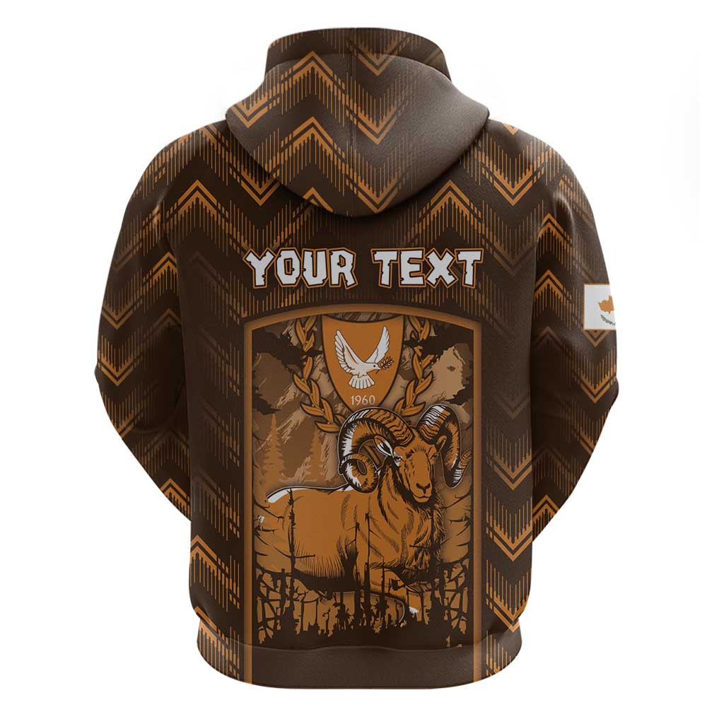 Personalized Cyprus Hoodie The Cypriot Mouflon With Coat Of Arms DT05