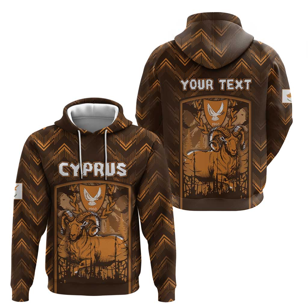 Personalized Cyprus Hoodie The Cypriot Mouflon With Coat Of Arms DT05