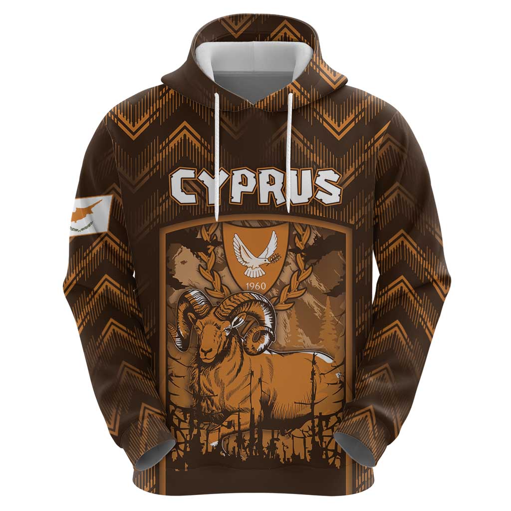 Personalized Cyprus Hoodie The Cypriot Mouflon With Coat Of Arms DT05