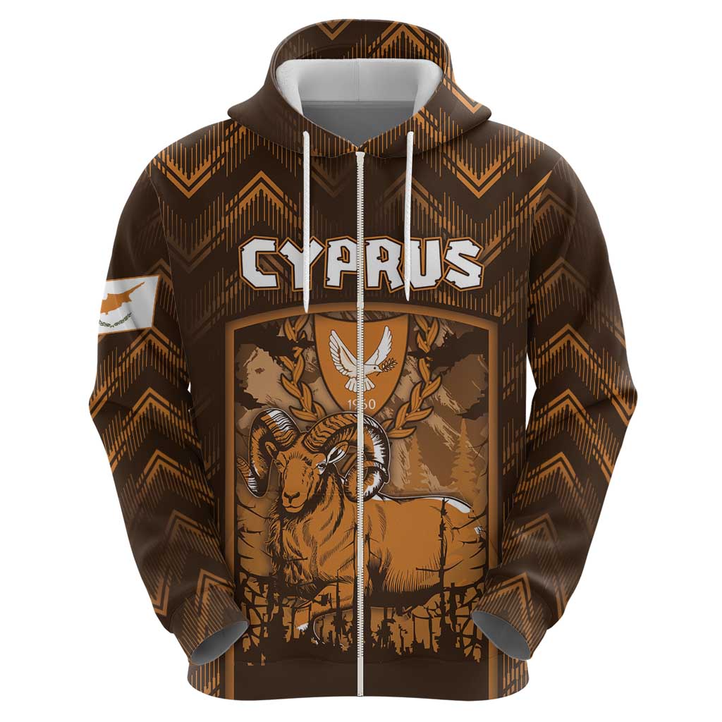 Personalized Cyprus Hoodie The Cypriot Mouflon With Coat Of Arms DT05