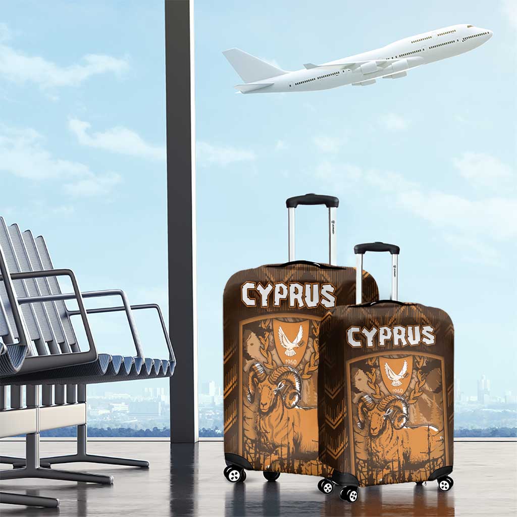 Cyprus Luggage Cover The Cypriot Mouflon With Coat Of Arms DT05