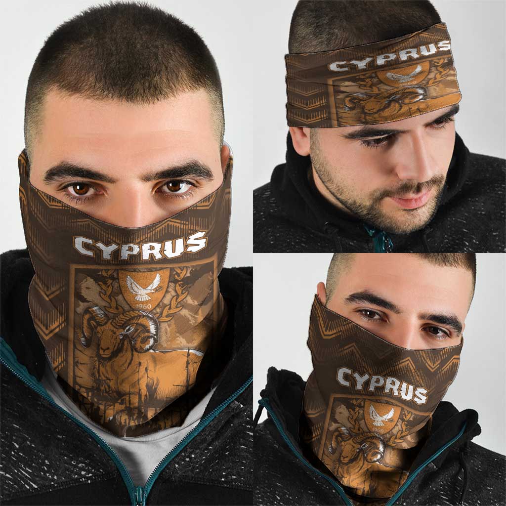 Cyprus Neck Gaiter The Cypriot Mouflon With Coat Of Arms DT05