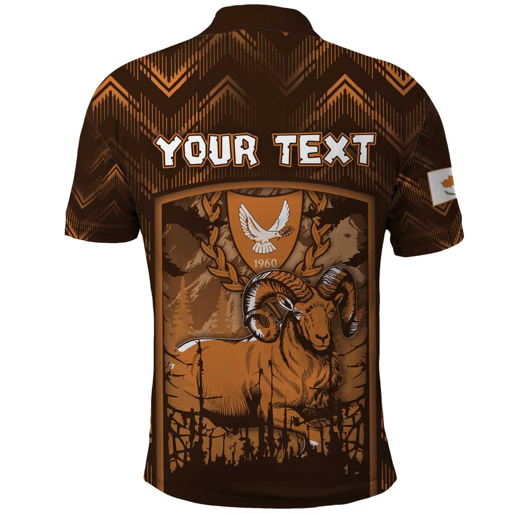 Personalized Cyprus Polo Shirt The Cypriot Mouflon With Coat Of Arms DT05