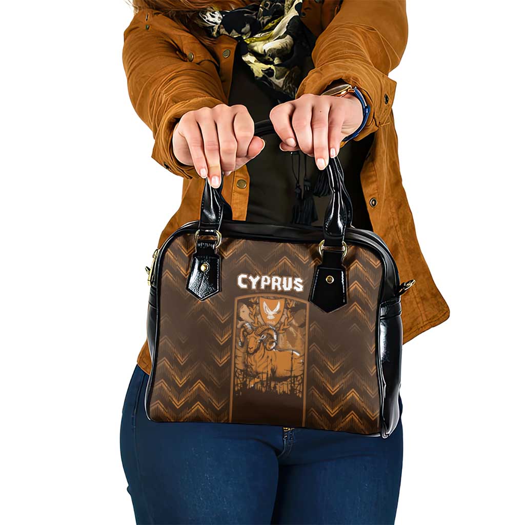 Cyprus Shoulder Handbag The Cypriot Mouflon With Coat Of Arms DT05
