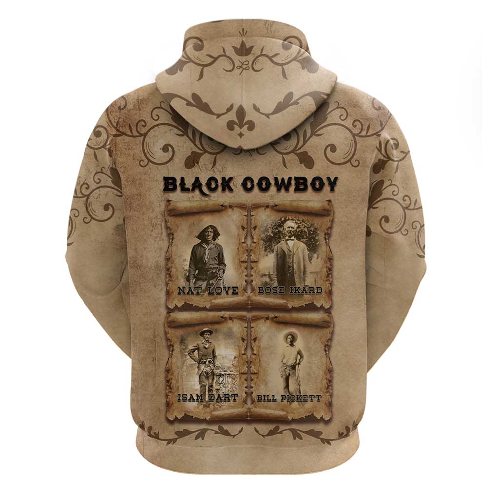 Black Cowboy Hoodie Melanin Black History Western Grunge DT05
