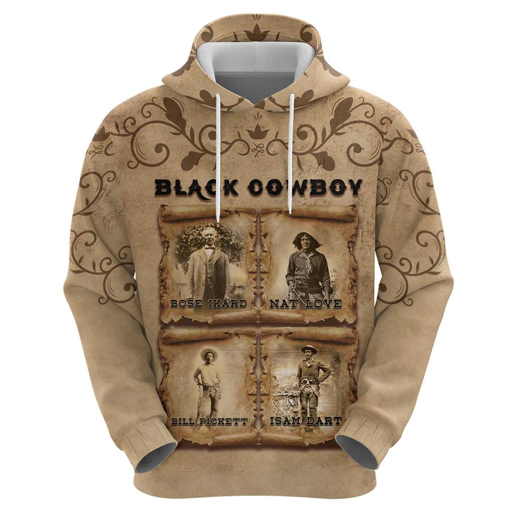 Black Cowboy Hoodie Melanin Black History Western Grunge DT05