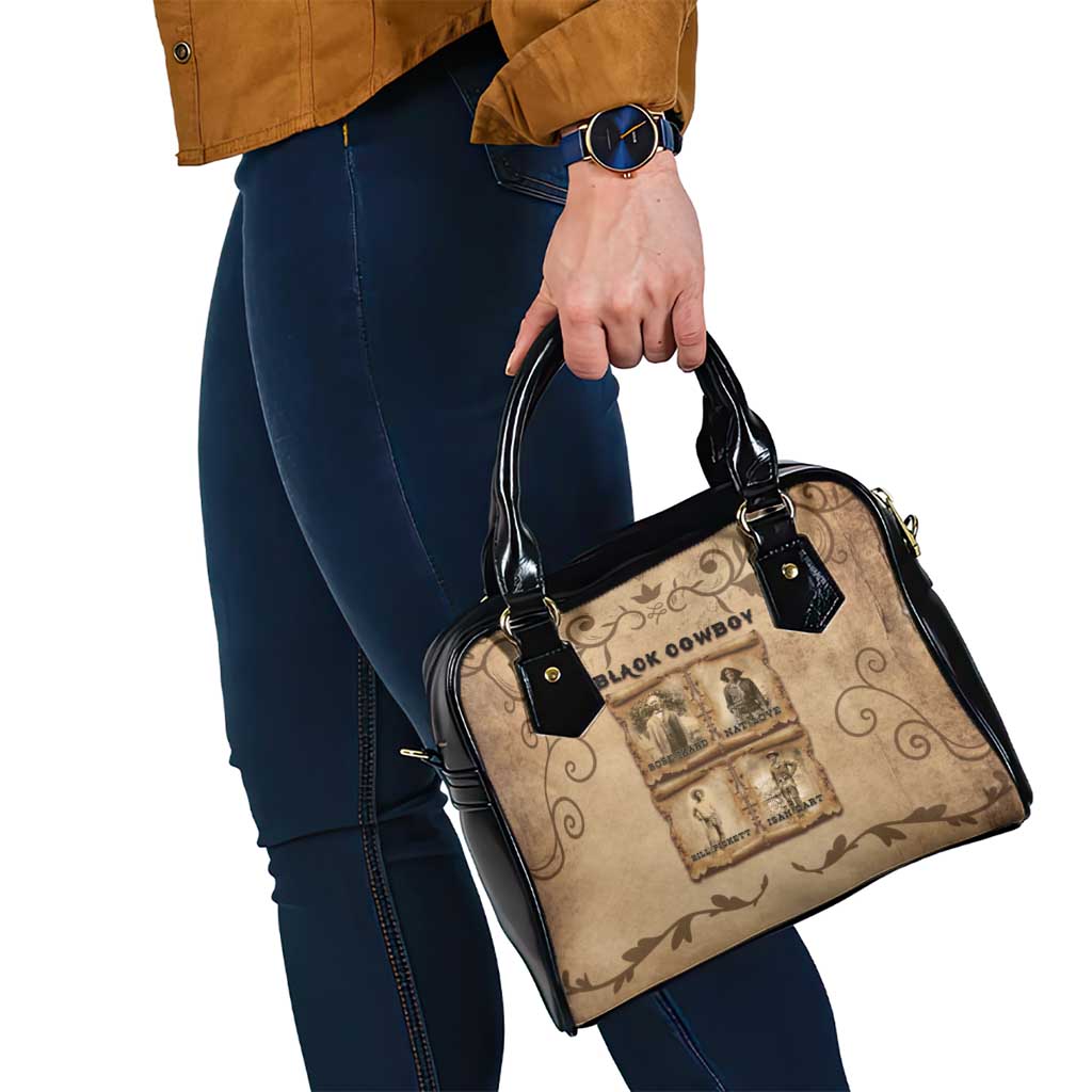 Black Cowboy Shoulder Handbag Melanin Black History Western Grunge DT05