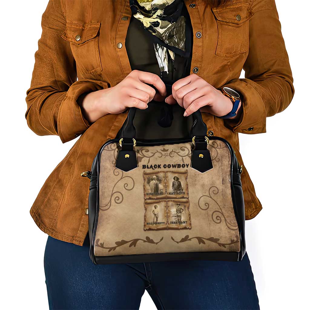 Black Cowboy Shoulder Handbag Melanin Black History Western Grunge DT05