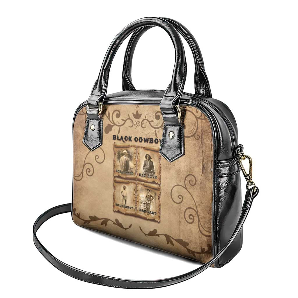 Black Cowboy Shoulder Handbag Melanin Black History Western Grunge DT05
