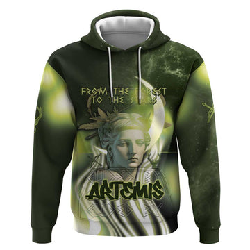 Ancient Greek Artemis Hoodie Goddess Of The Moon DT05