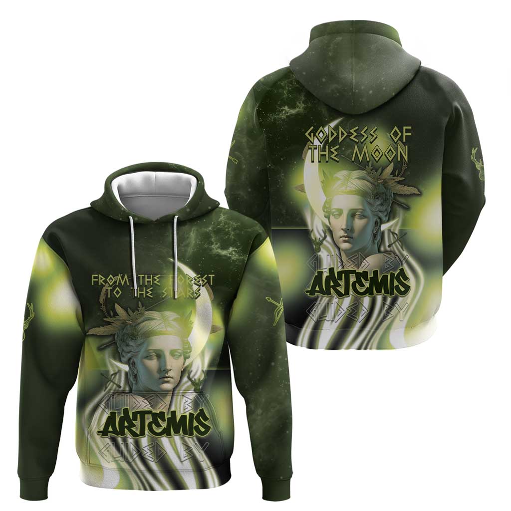 Ancient Greek Artemis Hoodie Goddess Of The Moon DT05