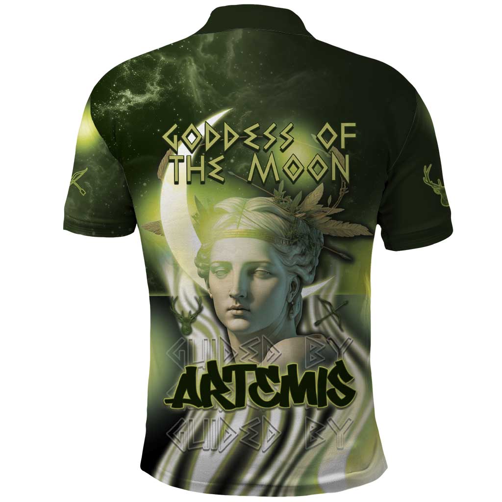 Ancient Greek Artemis Polo Shirt Goddess Of The Moon DT05
