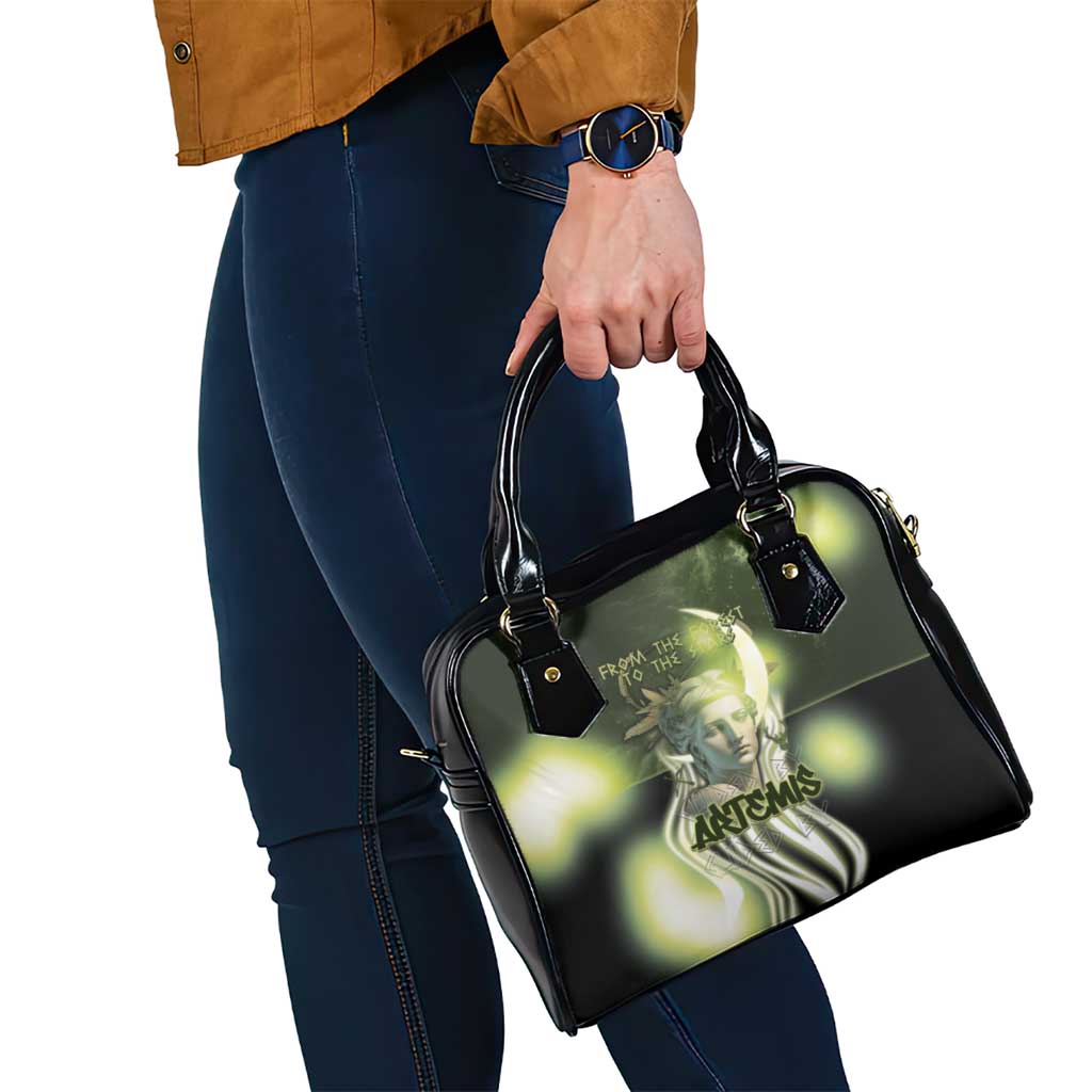 Ancient Greek Artemis Shoulder Handbag Goddess Of The Moon DT05