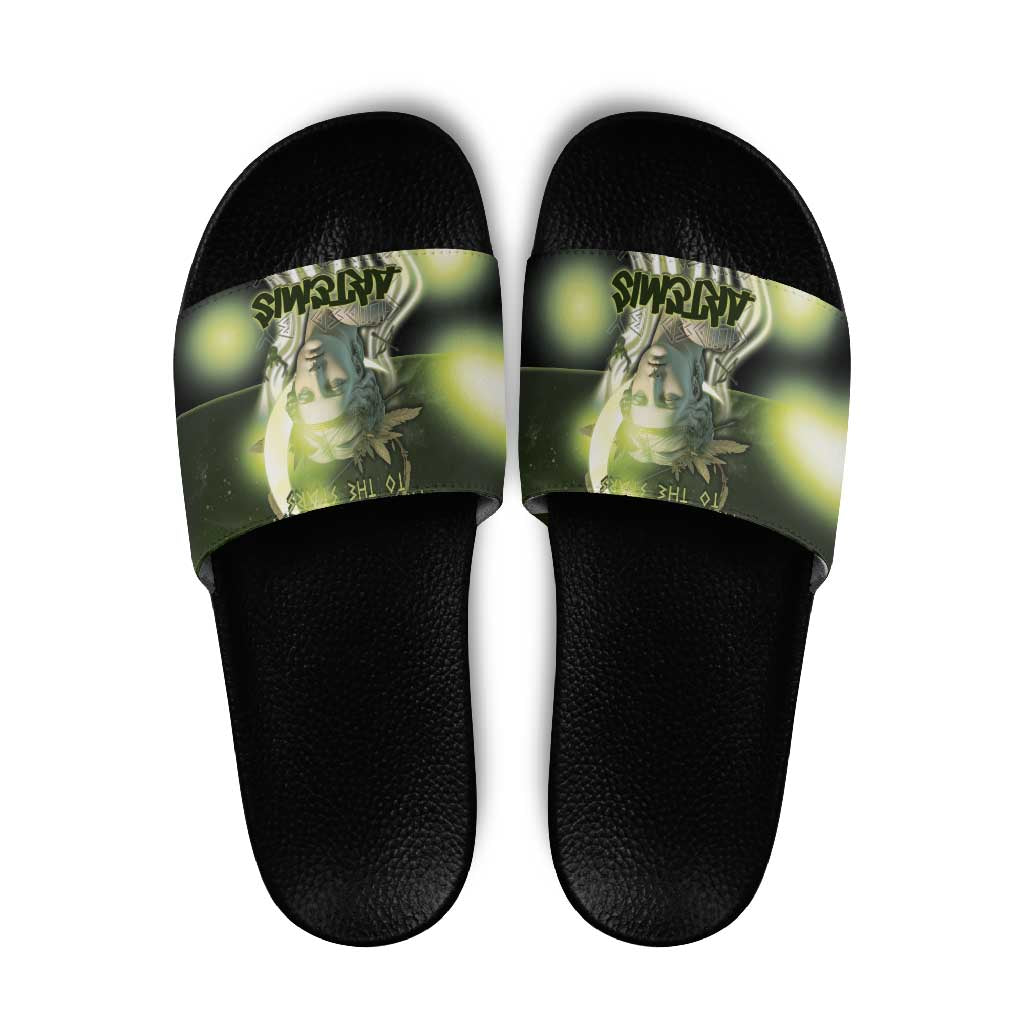Ancient Greek Artemis Slide Sandals Goddess Of The Moon DT05
