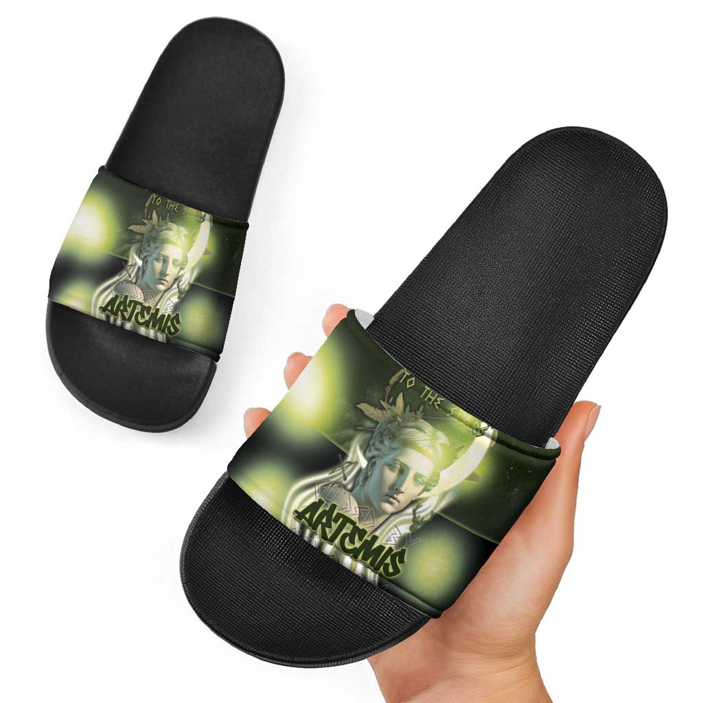 Ancient Greek Artemis Slide Sandals Goddess Of The Moon DT05