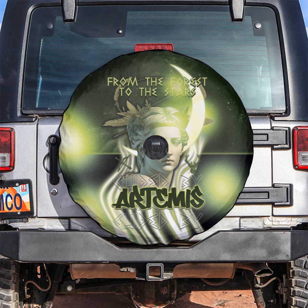 Ancient Greek Artemis Spare Tire Cover Goddess Of The Moon DT05