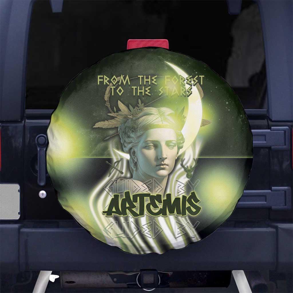 Ancient Greek Artemis Spare Tire Cover Goddess Of The Moon DT05