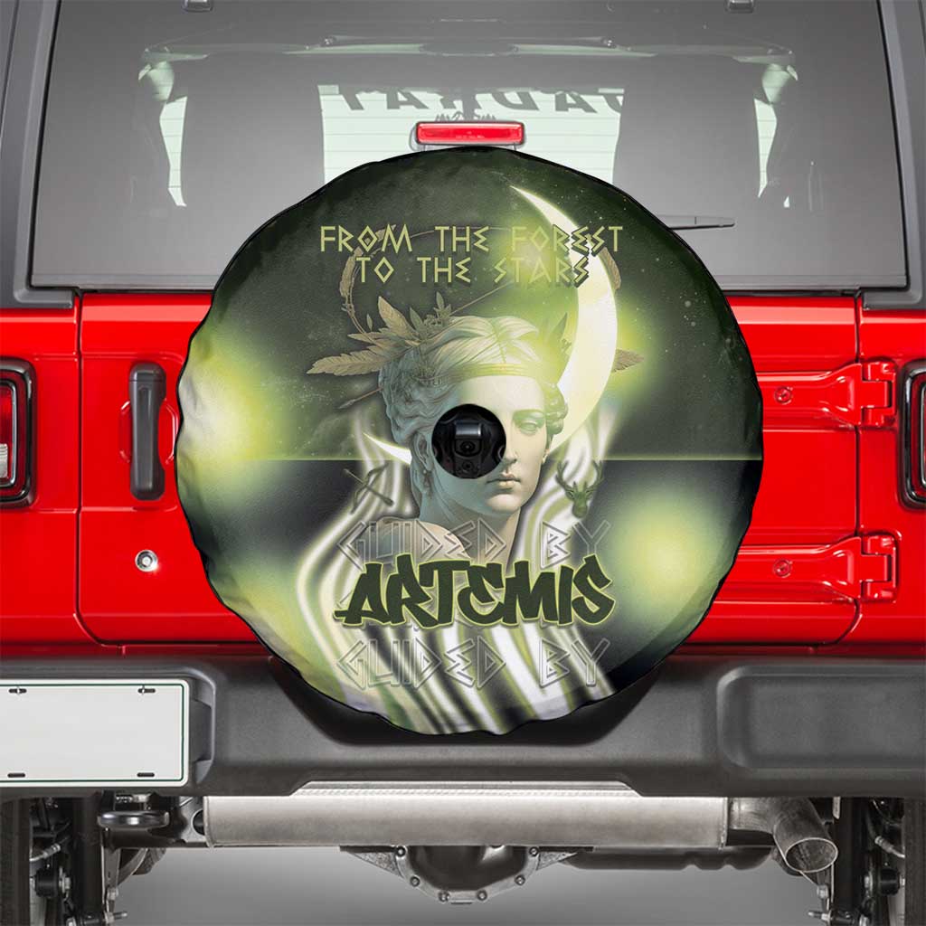 Ancient Greek Artemis Spare Tire Cover Goddess Of The Moon DT05