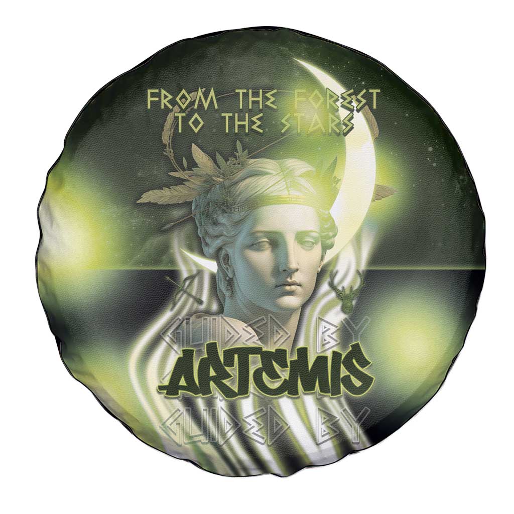 Ancient Greek Artemis Spare Tire Cover Goddess Of The Moon DT05