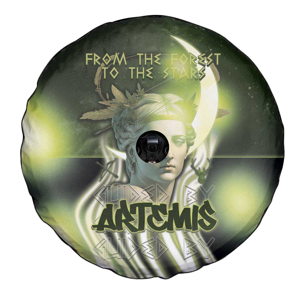Ancient Greek Artemis Spare Tire Cover Goddess Of The Moon DT05