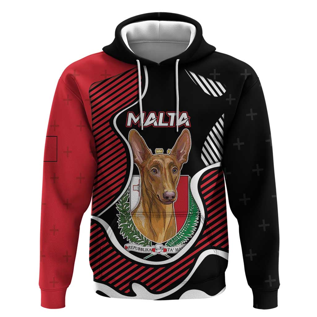 Personalized Malta Hoodie Pharaoh Hound In Coat Of Arms DT05