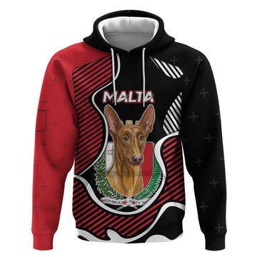Personalized Malta Hoodie Pharaoh Hound In Coat Of Arms DT05