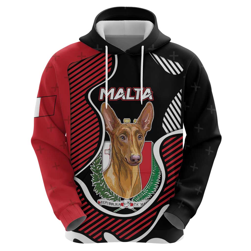 Personalized Malta Hoodie Pharaoh Hound In Coat Of Arms DT05