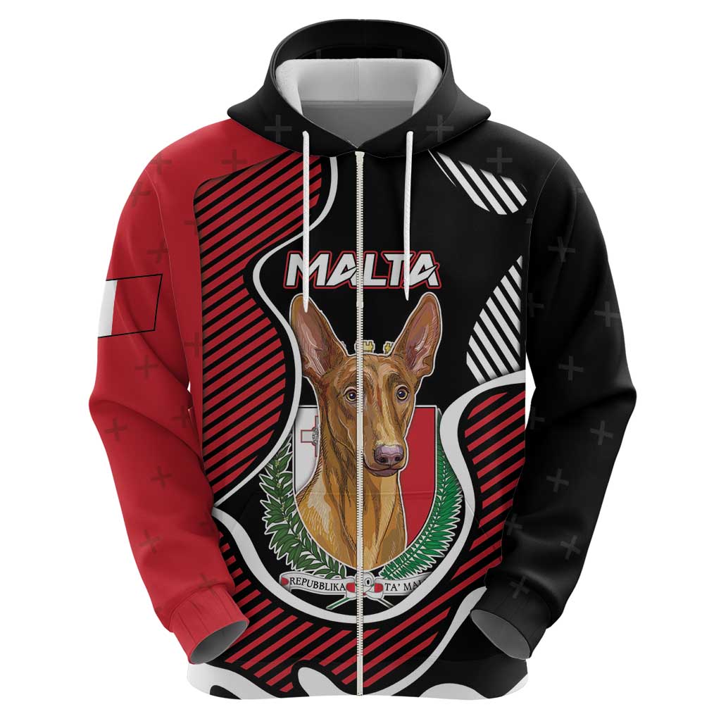 Personalized Malta Hoodie Pharaoh Hound In Coat Of Arms DT05