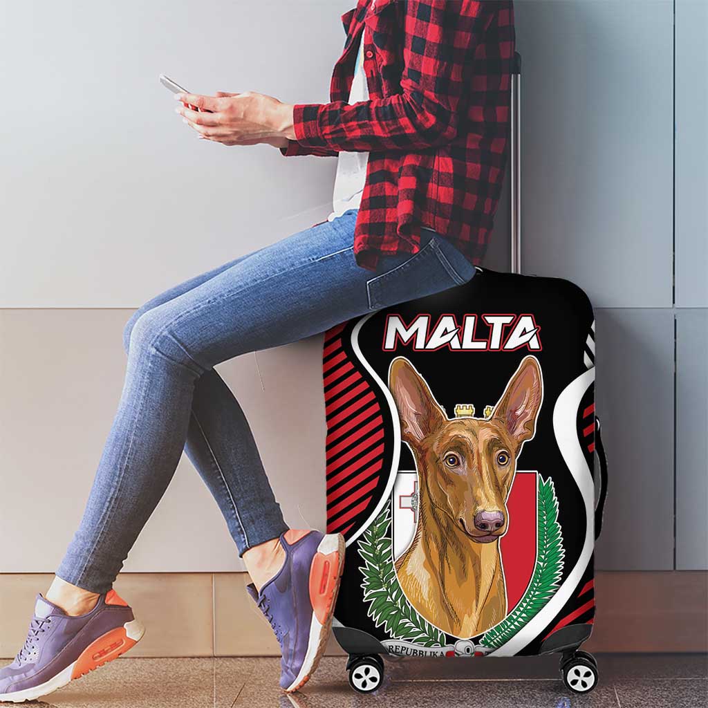 Malta Luggage Cover Pharaoh Hound In Coat Of Arms DT05