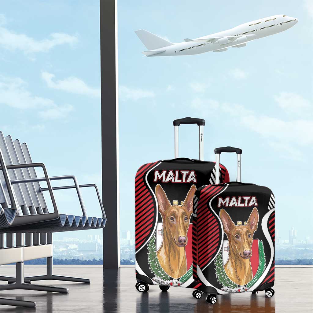 Malta Luggage Cover Pharaoh Hound In Coat Of Arms DT05