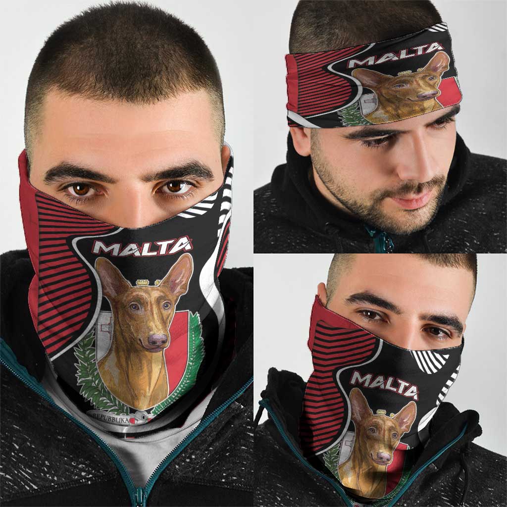 Malta Neck Gaiter Pharaoh Hound In Coat Of Arms DT05
