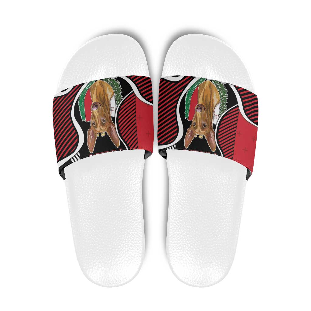 Malta Slide Sandals Pharaoh Hound In Coat Of Arms DT05