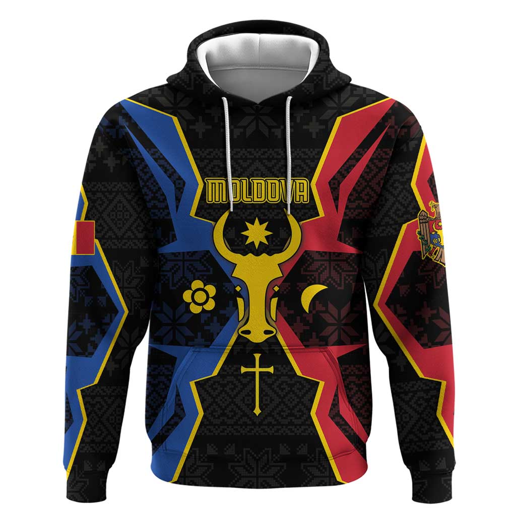 Personalized Moldova Hoodie The Aurochs Symbol With Patterns DT05