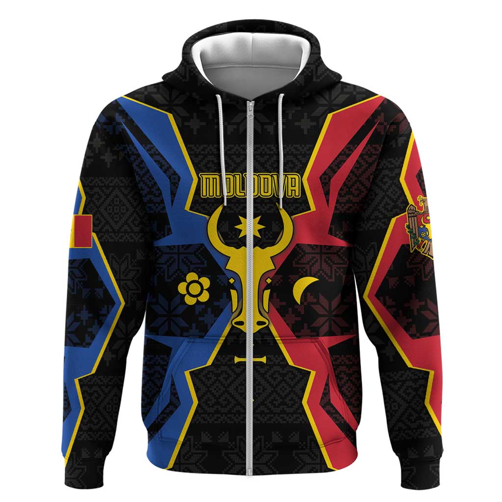 Personalized Moldova Hoodie The Aurochs Symbol With Patterns DT05