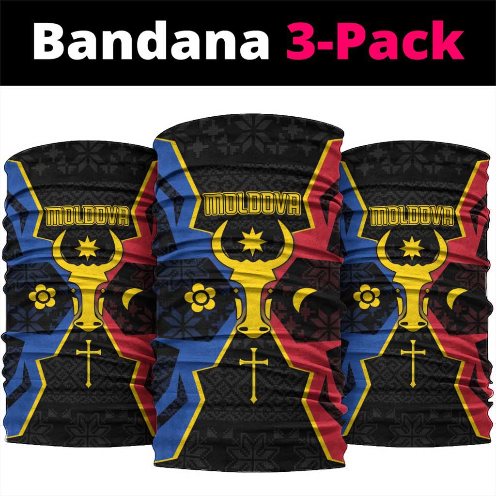 Moldova Neck Gaiter The Aurochs Symbol With Patterns DT05