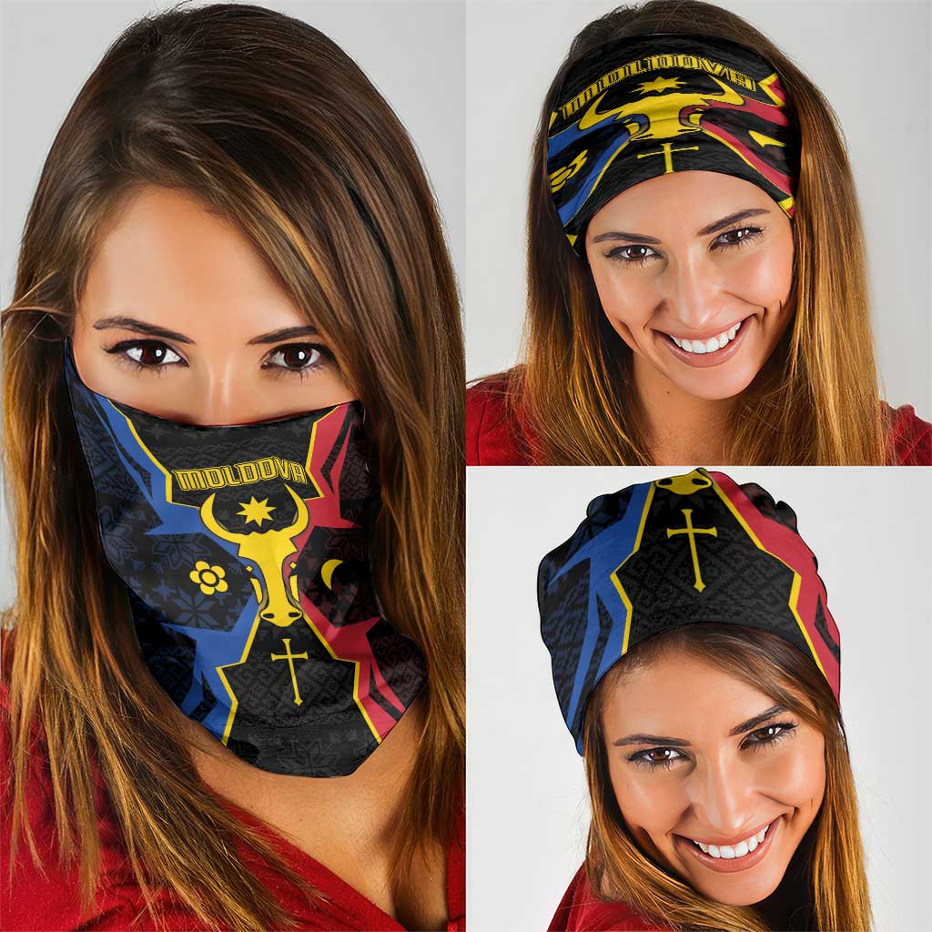 Moldova Neck Gaiter The Aurochs Symbol With Patterns DT05