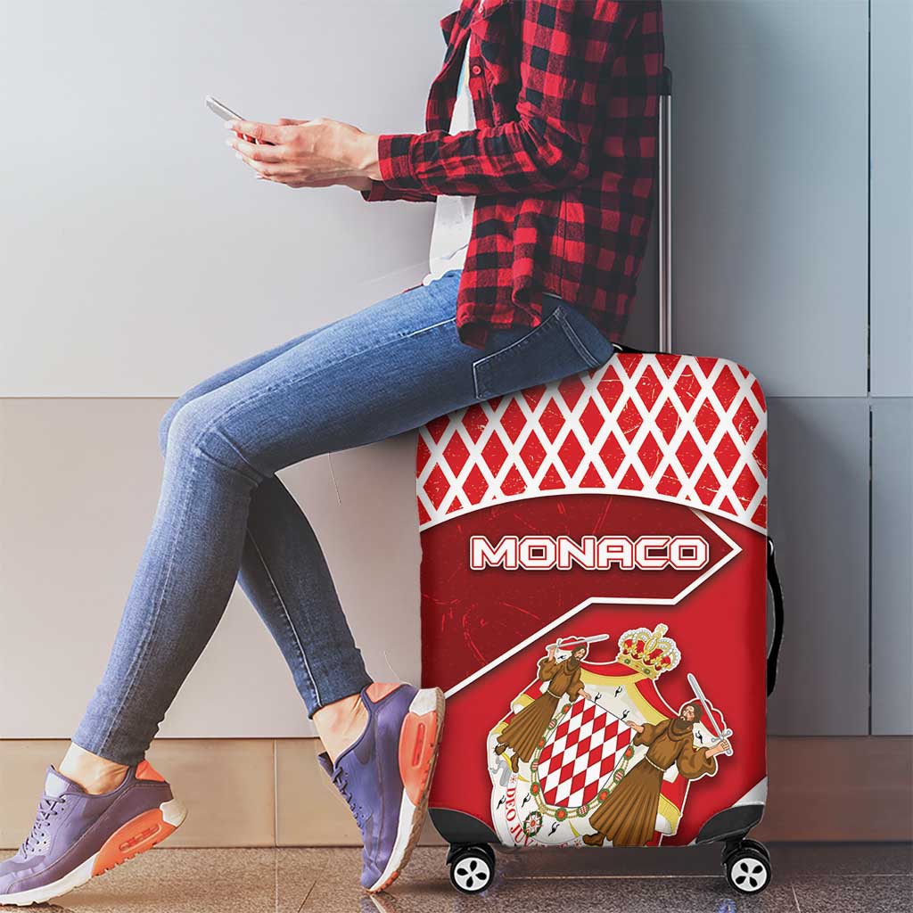 Monaco Luggage Cover Coat Of Arms Unique Style DT05