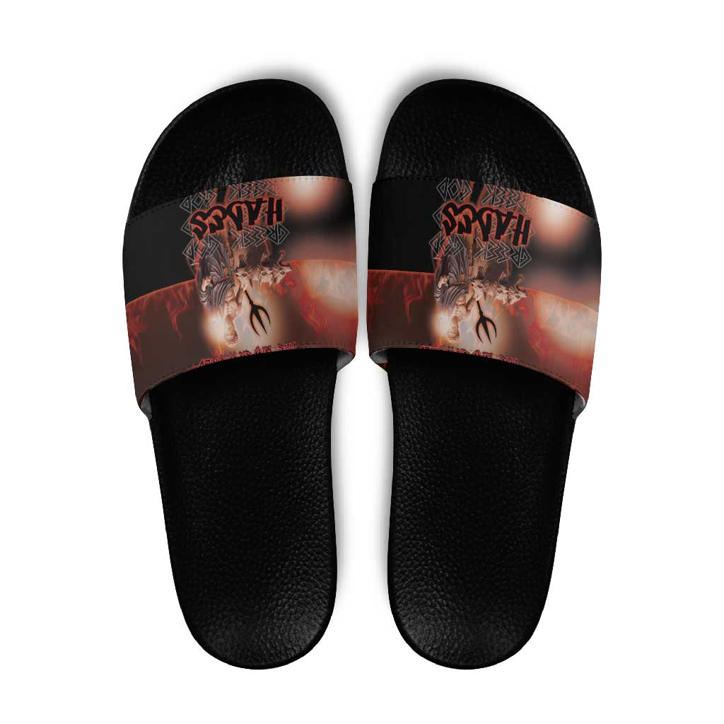 Ancient Greek Hades Slide Sandals King Of The Underworld DT05