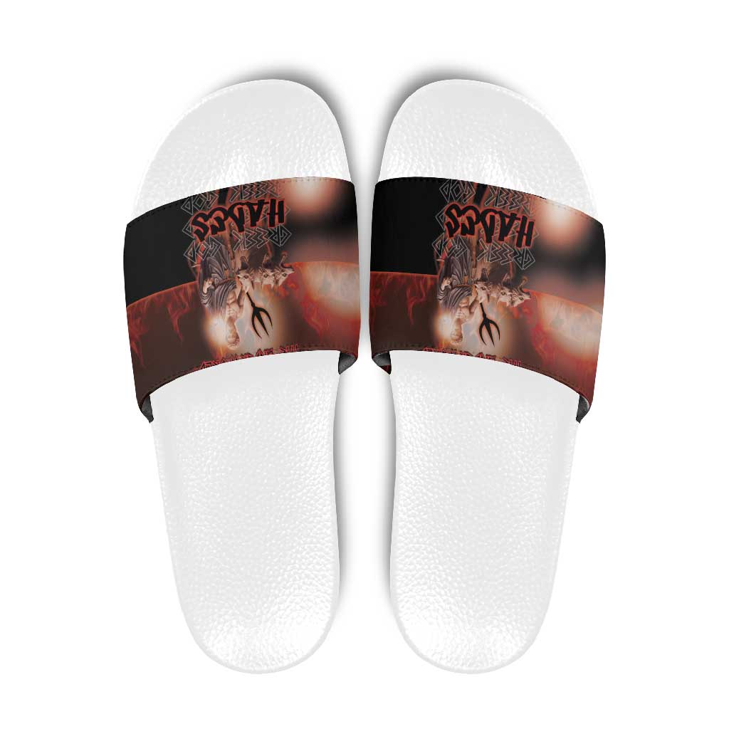 Ancient Greek Hades Slide Sandals King Of The Underworld DT05