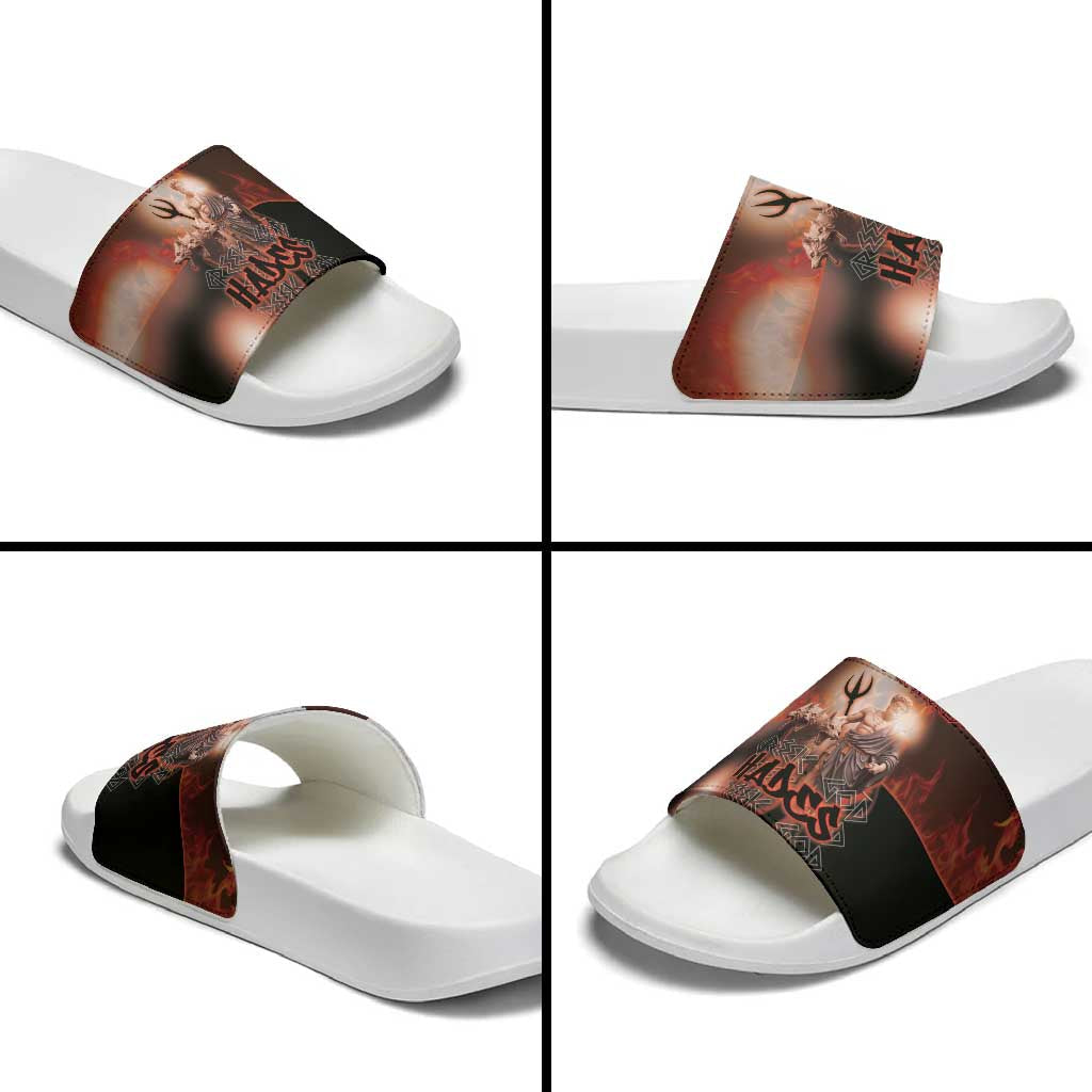 Ancient Greek Hades Slide Sandals King Of The Underworld DT05