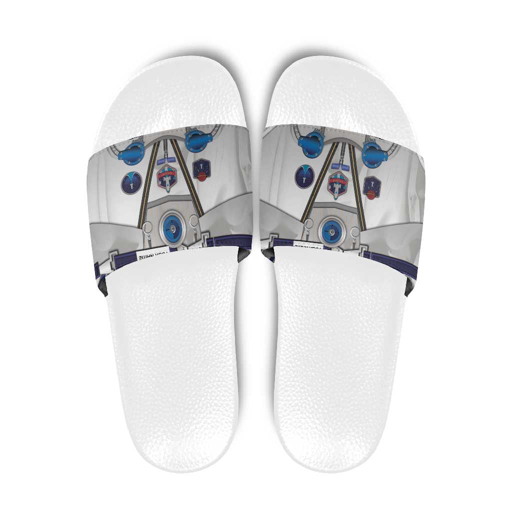 Personalized Astronaut Slide Sandals Space Diving Suit DT05