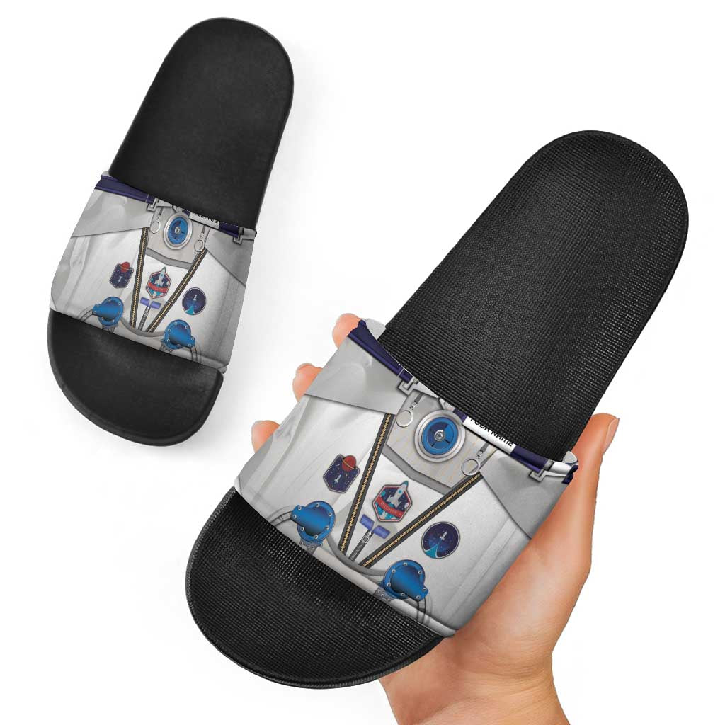 Personalized Astronaut Slide Sandals Space Diving Suit DT05