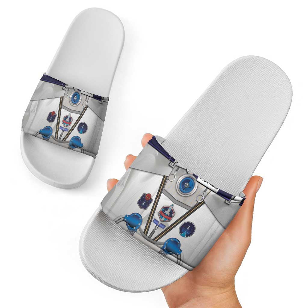 Personalized Astronaut Slide Sandals Space Diving Suit DT05