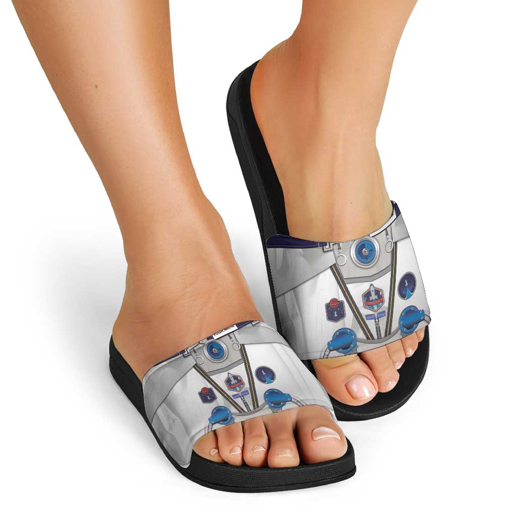 Personalized Astronaut Slide Sandals Space Diving Suit DT05