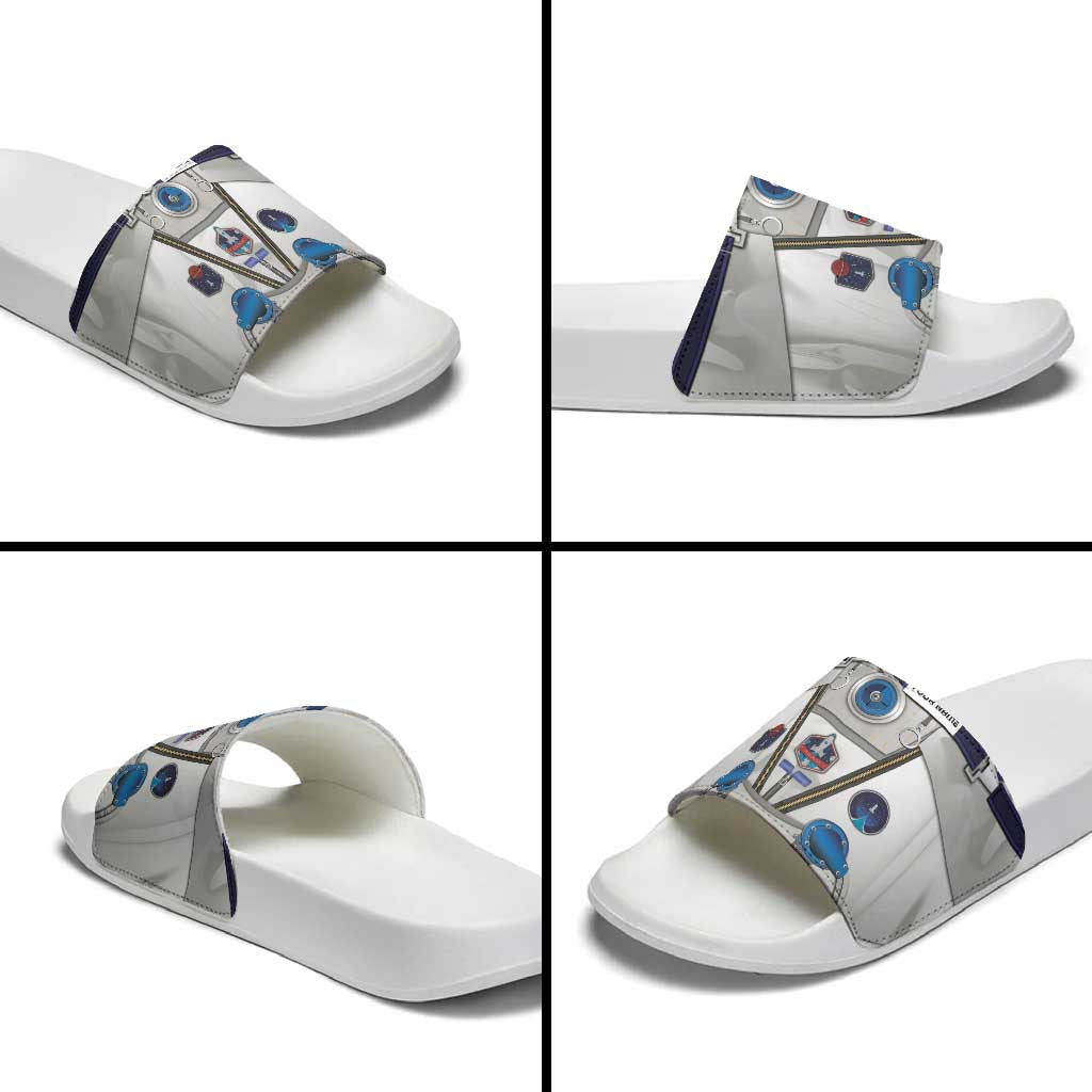 Personalized Astronaut Slide Sandals Space Diving Suit DT05
