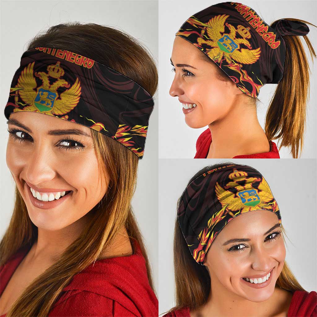 Montenegro Neck Gaiter Coat Of Arms Fire Style DT05