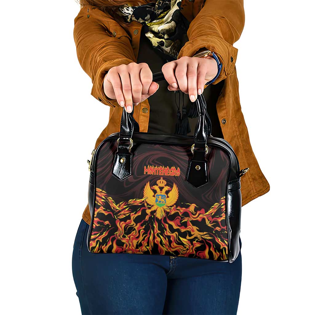 Montenegro Shoulder Handbag Coat Of Arms Fire Style DT05