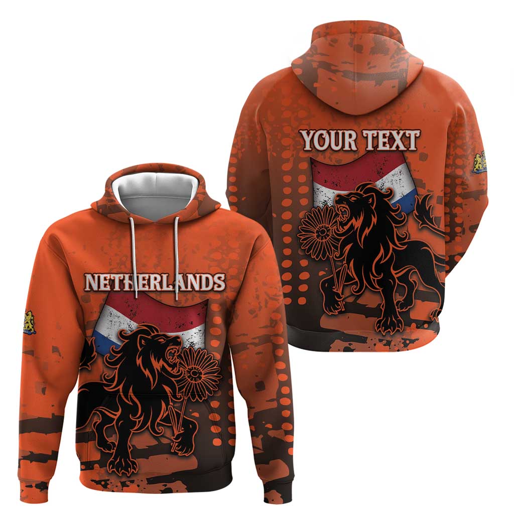 Personalized Netherlands Hoodie Lion With Daisy Flower DT05